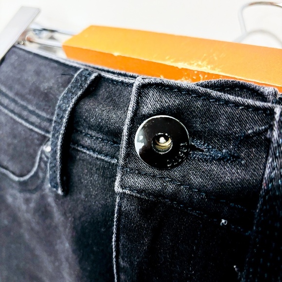 DL1961 – Black skinny jeans with faux leather side band | Size 25 * - Picture 9 of 11